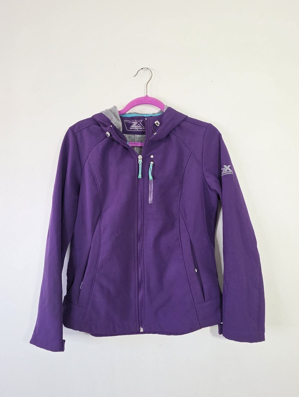 Zero X Posur Women Purple Hood Lining Jacket Medium
